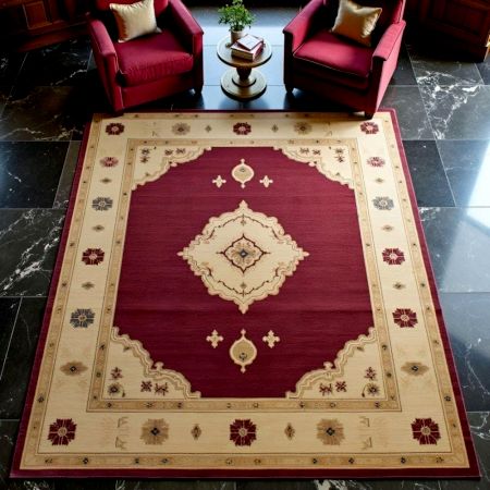 Handknotted Wool Tribal Geometric Rug